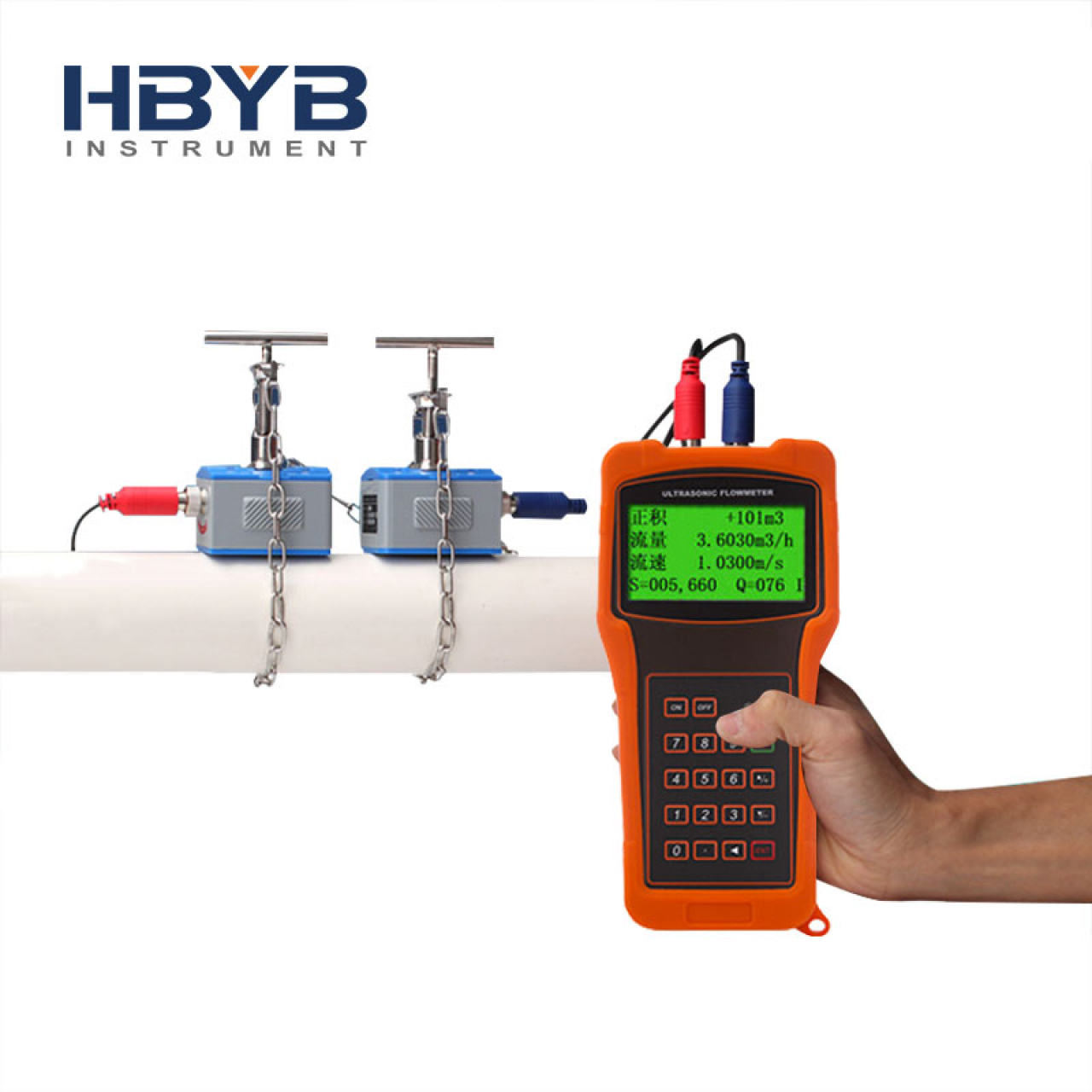 HBYB - kézi ultahangos áramlásmérő