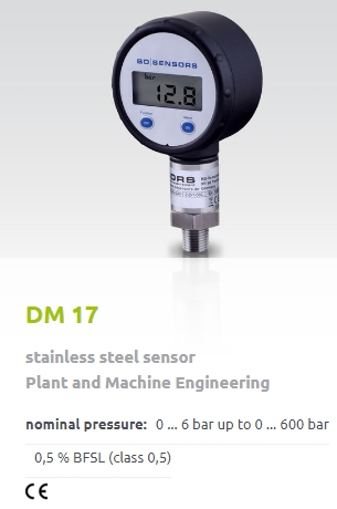 DM 17 - digitális nyomásmérő