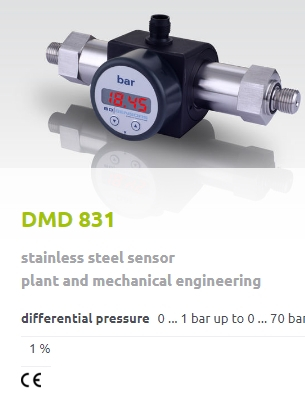 DMD 831 - nyomáskülönbség távadó