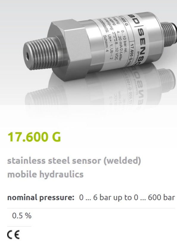 17.600 G - nyomástávadó