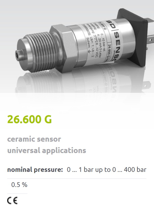 26.600 G - nyomástávadó