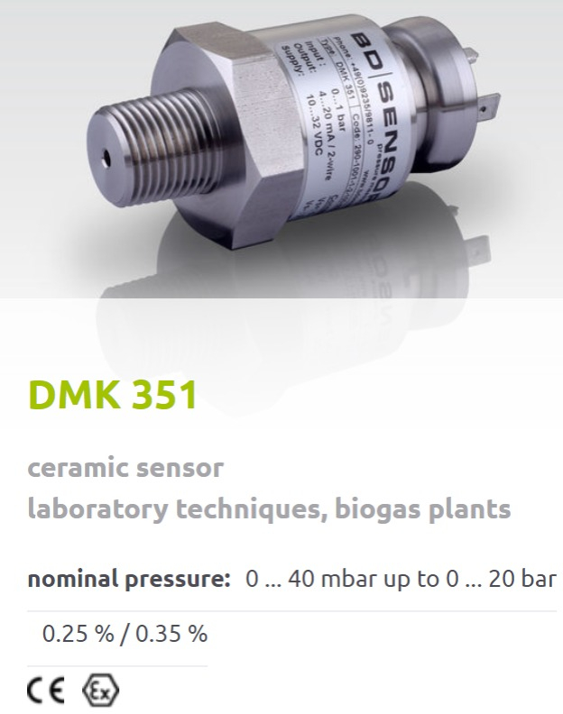 DMK 351 - nyomástávadó