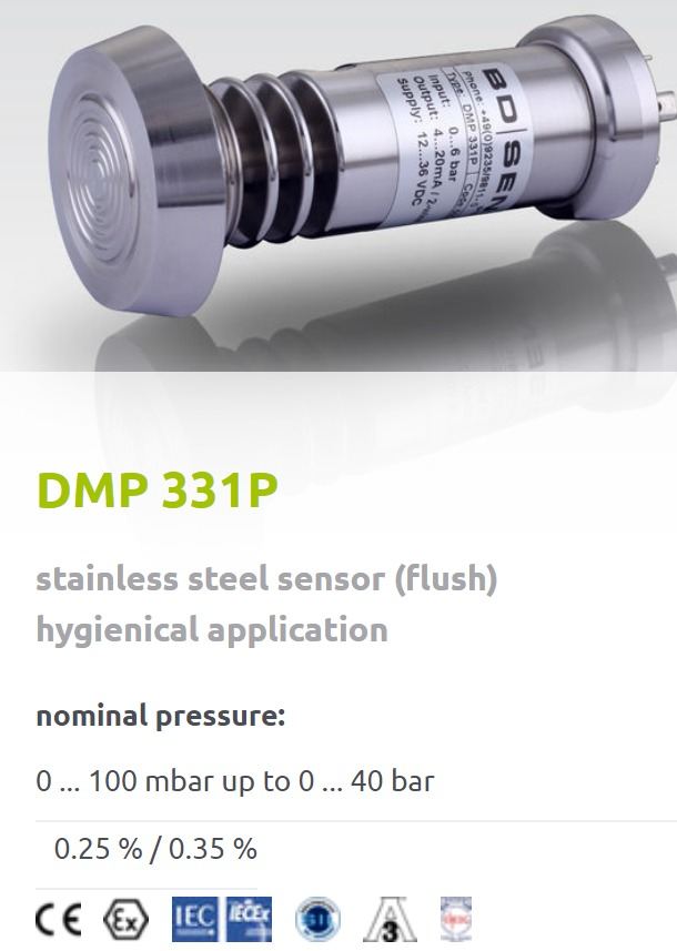 DMP 331P - nyomástávadó
