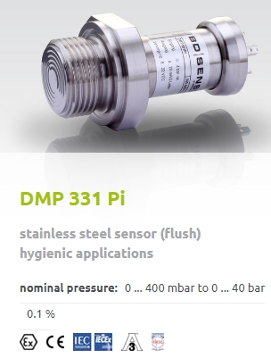 DMP 331 Pi - nyomástávadó