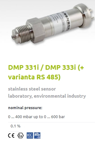 DMP 331i / DMP 333i (varianta RS 485) - nyomástávadó