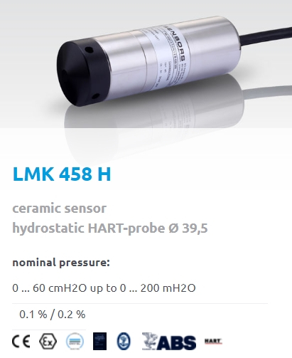 LMK 458 H - hidrosztatikus szinttávadó